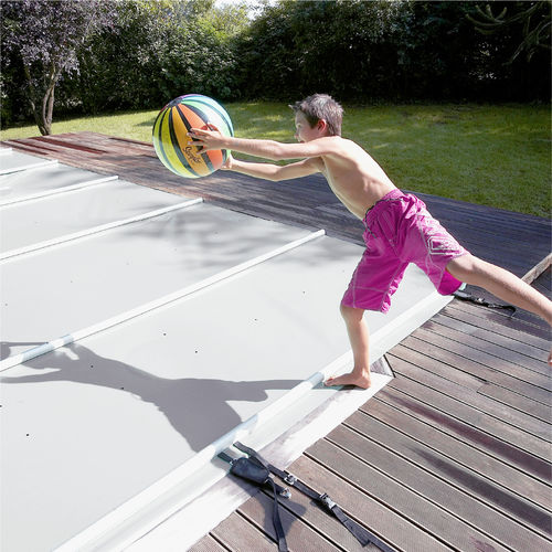 Couverture de piscine à barres - P-580 - PROCOPI - manuelle / de sécurité / d'été