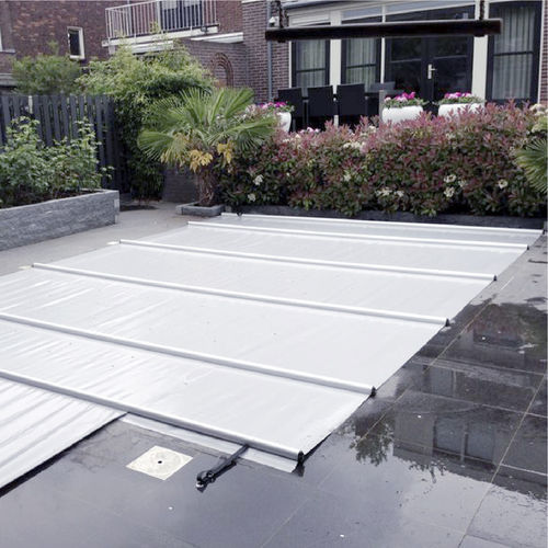 Couverture de piscine à barres - CBE-650 - PROCOPI - manuelle / de sécurité / pour piscine enterrée
