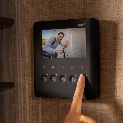 Visiophone blanc - PLX  - CAME S.P.A - noir / résidentiel / professionnel