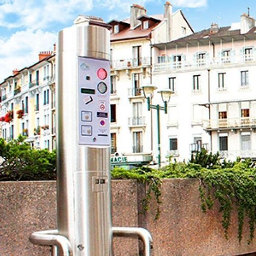 Totem de commande - CITY 6 - CAME S.P.A - à LED / en aluminium / en acier