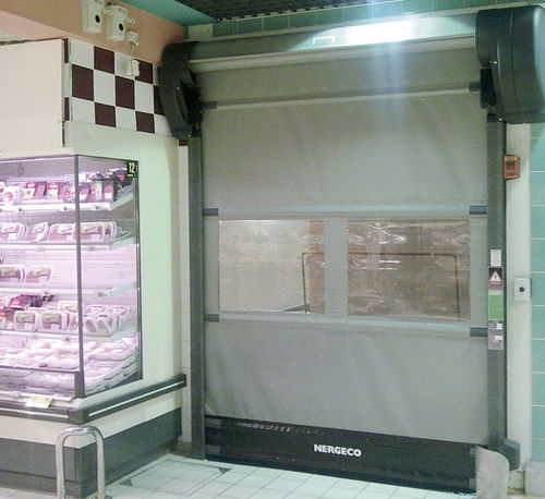 Porte industrielle pliante - Star 5 Forum - NERGECO - en composite / en PVC / automatique