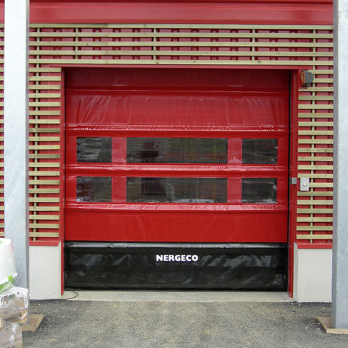 Porte industrielle sectionnelle - NERGECO - en inox / en composite / automatique
