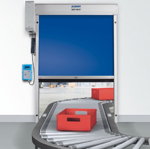 Porte industrielle enroulable - RP100 - ASSA ABLOY - en aluminium / en acier galvanisé / en tissu