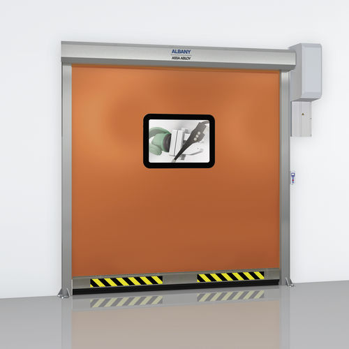 Porte industrielle enroulable - RP300 - ASSA ABLOY - en aluminium / en PVC / automatique