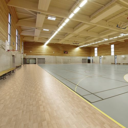 Sol sportif d'intérieur - LUMAFLEX EVOLUTION E OMNISPORTS COMPACT - Tarkett Sports Indoor - en bouleau / en polyéthylène / en polyuréthane