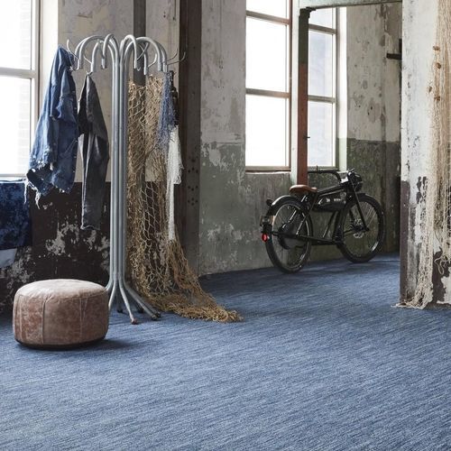 Moquette structurée - DENIM - Tarkett RESIDENTIAL - synthétique / uni / grise