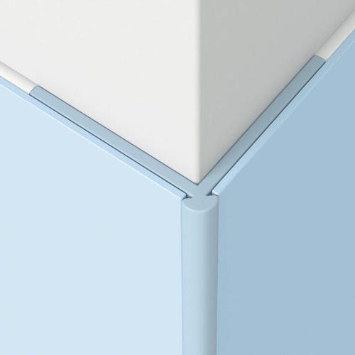 Profilé de finition en PVC - 26623005 - Tarkett RESIDENTIAL - pour revêtement de sol / d'angle / argenté