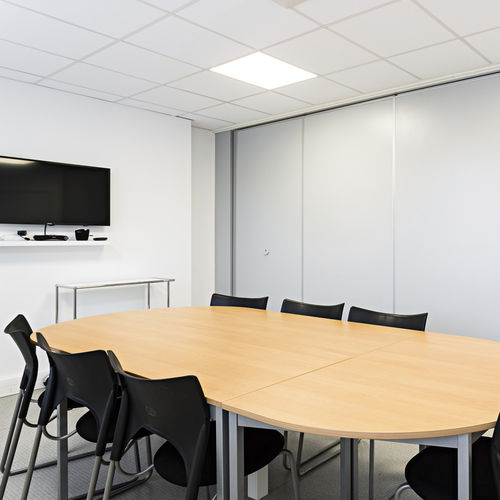 Cloison amovible - ZEPHYR - ALGAFLEX - coulissante-empilable / mobile / en bois