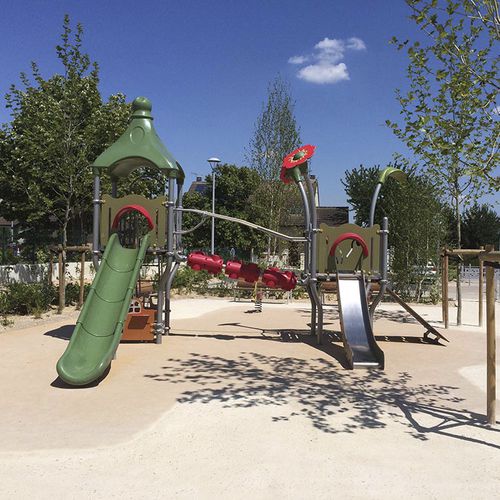 Structure de jeu pour collectivité - CAMELEO 2 FANTASTIC : JCX-0008 - HUSSON INTERNATIONAL - en plastique / en acier / en HPL