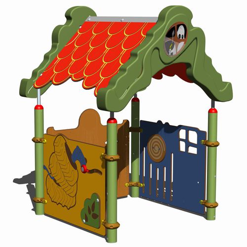 Cabane pour enfant pour extérieur - SOLO+ : CAMELEO 1 CARTOON / JCA-0004 - HUSSON INTERNATIONAL