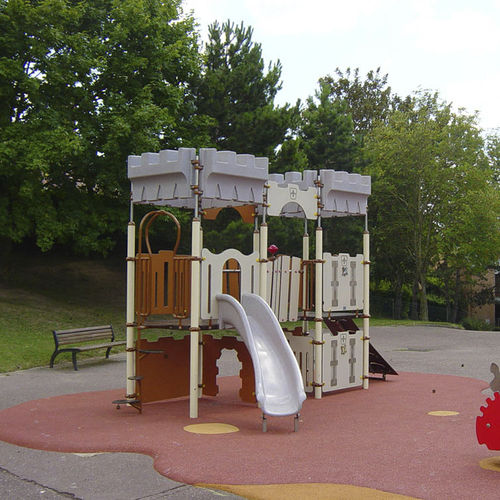 Structure de jeu pour aire de jeux - CAMELEO 2 HISTORIC : JCX-0016 - HUSSON INTERNATIONAL - en plastique / en acier / en HPL