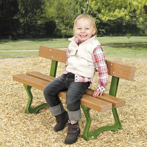 Banc public contemporain - SOLO+ : SNOW WHITE / JBC-0308 - HUSSON INTERNATIONAL - en acier / en composite / avec dossier