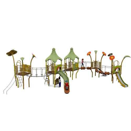 Structure de jeu pour collectivité - CAMELEO 5 FANSTASTIC : JCX-0033 - HUSSON INTERNATIONAL - en plastique / en acier / en HPL