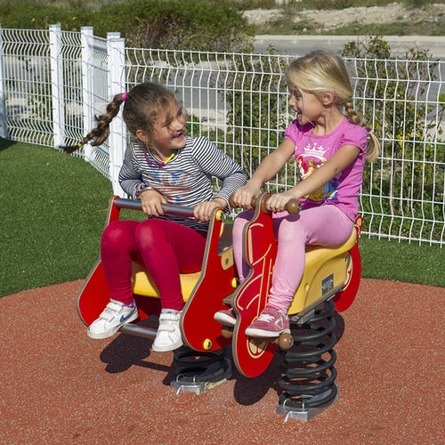 Jeu à ressort en plastique - SOLO+ : SIDE CAR / JIN-0378  - HUSSON INTERNATIONAL - en HDPE / transport / 2 places