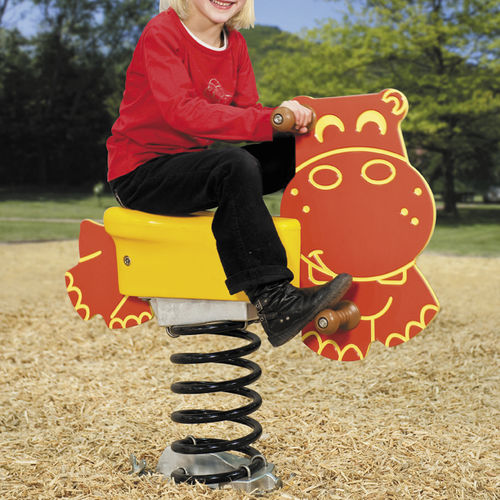 Jeu à ressort en plastique - SOLO+ : HIPPO / JIN-0525 - HUSSON INTERNATIONAL - en HDPE / animal / monoplace