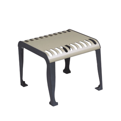 Table contemporaine - LANCELOT : JAN-0003  - HUSSON INTERNATIONAL - en acier / rectangulaire / pour espace public