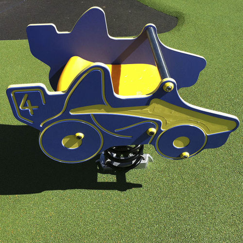 Jeu à ressort en plastique - SOLO+ : F1 N°4 / JIN-0396  - HUSSON INTERNATIONAL - en HDPE / transport / monoplace