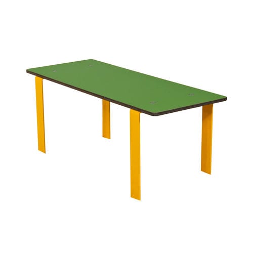 Table contemporaine - SOLO+ : TOM THUMB / JJM-1652  - HUSSON INTERNATIONAL - en acier / avec piètement en acier / rectangulaire