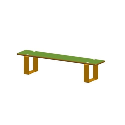 Banc public contemporain -  SOLO+ : TOM THUMB / JJM-1651  - HUSSON INTERNATIONAL - en acier / en composite / pour enfant