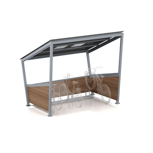 Abri vélo modulaire - TYPE 3 - HUSSON INTERNATIONAL - en acier / pour espace public / pour les zones urbaines