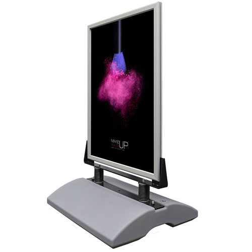 Panneau d'affichage d'extérieur - CLIP CLAP : 120755 - DOUBLET - mobile / en aluminium anodisé / en acier galvanisé