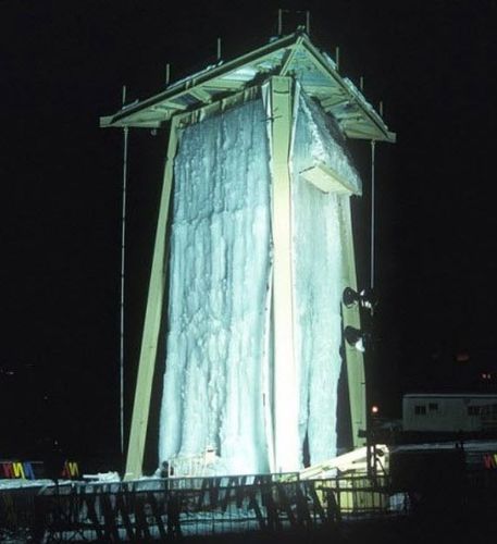 Mur d'escalade fixe - . - ENTRE-PRISES - de glace artificielle