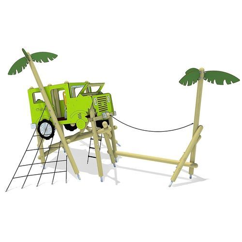 Structure de jeu pour aire de jeux - OFF-ROAD   - eibe Produktion + Vertrieb GmbH & Co KG - en acier / en plastique / en HPL
