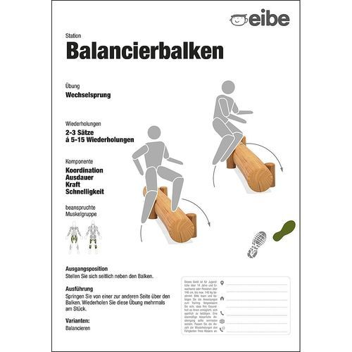 Support d'information en îlot - BALANCING BEAM    - eibe Produktion + Vertrieb GmbH & Co KG - d'extérieur / pour aire de jeux / en aluminium