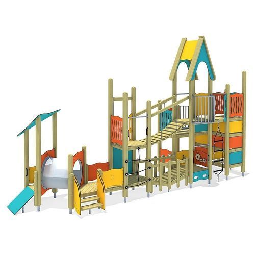 Structure de jeu pour aire de jeux - BRUNO  - eibe Produktion + Vertrieb GmbH & Co KG - en acier / en HPL / modulaire