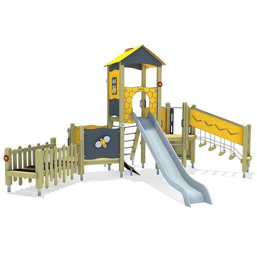 Structure de jeu pour aire de jeux - CASSANDRA  - eibe Produktion + Vertrieb GmbH & Co KG - en acier / en HPL / modulaire