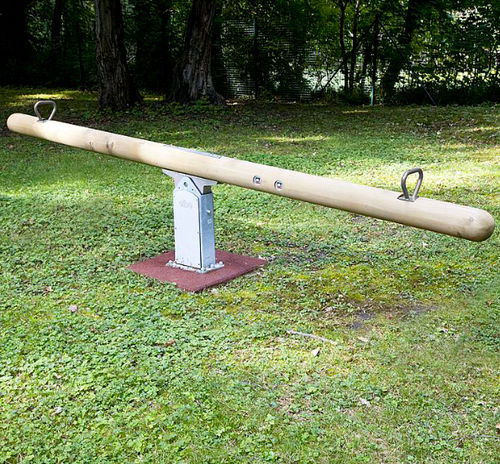 Balançoire à bascule en métal - 5550975  - eibe Produktion + Vertrieb GmbH & Co KG - en bois / pour parc de jeux / 2 places