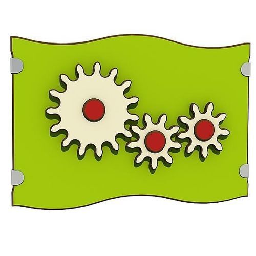 Panneau ludique avec roue - TOOTH WHEEL  - eibe Produktion + Vertrieb GmbH & Co KG