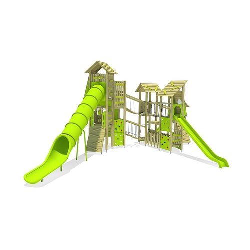 Structure de jeu pour aire de jeux - DENALI    - eibe Produktion + Vertrieb GmbH & Co KG - en acier / en bois / en plastique renforcé fibre de verre