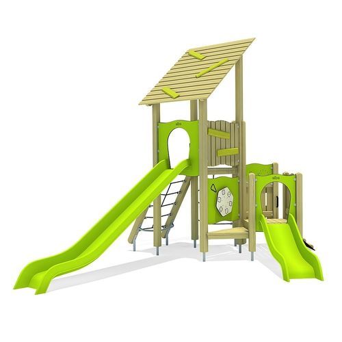 Structure de jeu pour aire de jeux - DIRAN  - eibe Produktion + Vertrieb GmbH & Co KG - en acier / en bois / en Plexiglas®