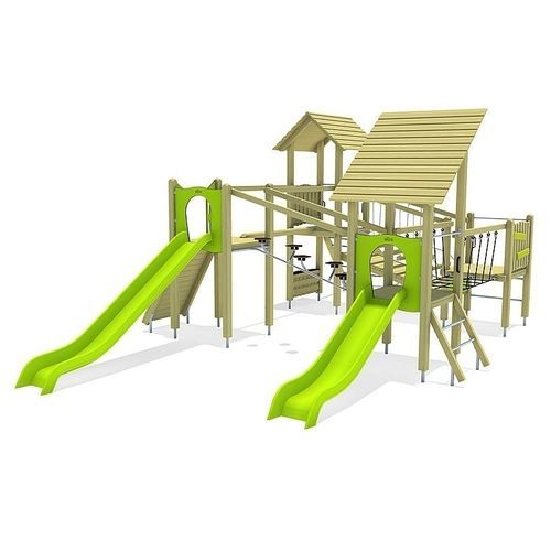 Structure de jeu pour aire de jeux - MERU    - eibe Produktion + Vertrieb GmbH & Co KG - en acier / en bois / en HPL