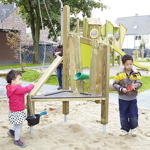 Jeu d'eau pour aire de jeux - 51003801110  - eibe Produktion + Vertrieb GmbH & Co KG - en bois