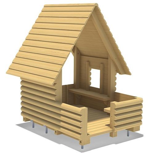 Cabane pour enfant pour aire de jeux - ALEXANDER  - eibe Produktion + Vertrieb GmbH & Co KG - au sol