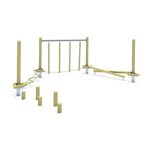 Parcour d'obstacles pour aire de jeux - COMBINATION 02  - eibe Produktion + Vertrieb GmbH & Co KG - de slalom / d'extérieur / pas à pas