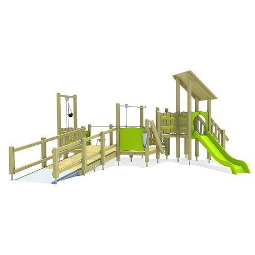 Structure de jeu pour aire de jeux - PIKE   - eibe Produktion + Vertrieb GmbH & Co KG - en acier / en bois / en HPL