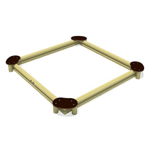 Bac à sable pour aire de jeux - SQUARE 260  - eibe Produktion + Vertrieb GmbH & Co KG - en bois