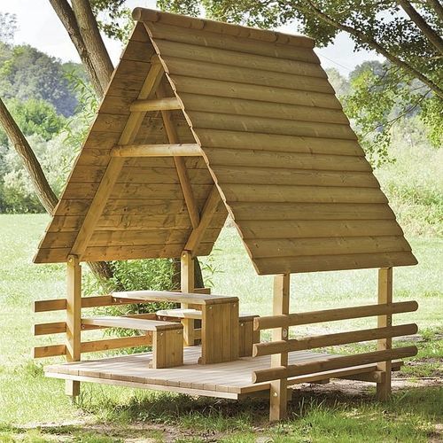 Cabane pour enfant pour aire de jeux - 5590125  - eibe Produktion + Vertrieb GmbH & Co KG - au sol