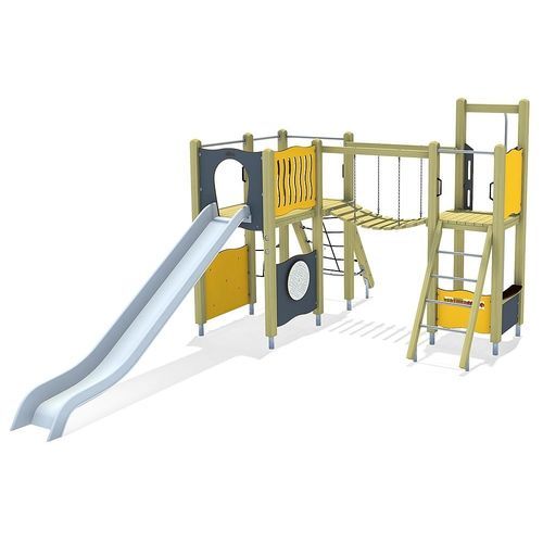 Structure de jeu pour aire de jeux - PEGGY  - eibe Produktion + Vertrieb GmbH & Co KG - en acier / en HPL / modulaire