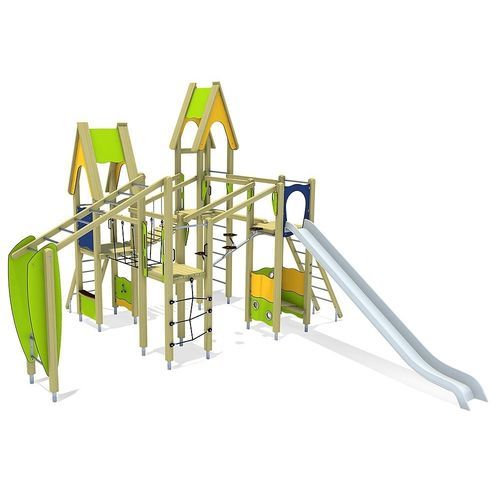 Structure de jeu pour aire de jeux - ROBIN  - eibe Produktion + Vertrieb GmbH & Co KG - en métal / en HPL / modulaire