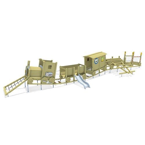 Structure de jeu pour aire de jeux - 51180501100 - eibe Produktion + Vertrieb GmbH & Co KG - en métal / en bois / modulaire