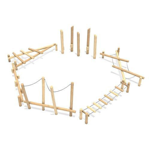 Parcour d'obstacles pour aire de jeux - EMIL  - eibe Produktion + Vertrieb GmbH & Co KG - de slalom / zig zag / d'extérieur