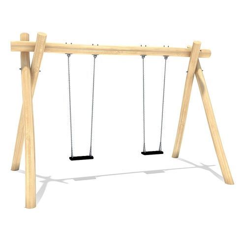 Balançoire en bois - YANNA  - eibe Produktion + Vertrieb GmbH & Co KG - pour parc de jeux / double