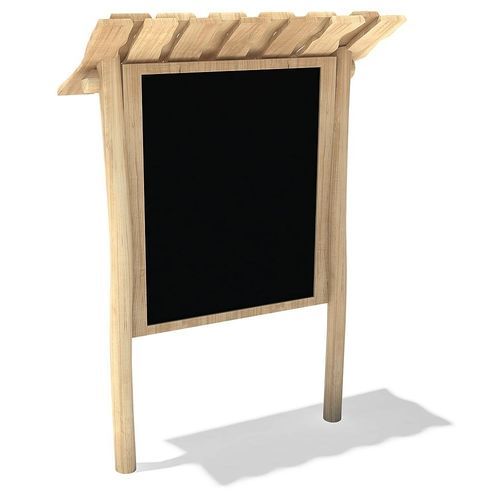 Tableau noir - 54535306300 - eibe Produktion + Vertrieb GmbH & Co KG - sur pied / en bois / avec abri