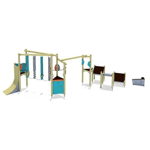 Structure de jeu pour aire de jeux - JUMP CONTEST  - eibe Produktion + Vertrieb GmbH & Co KG - en HPL / modulaire / pour escalade