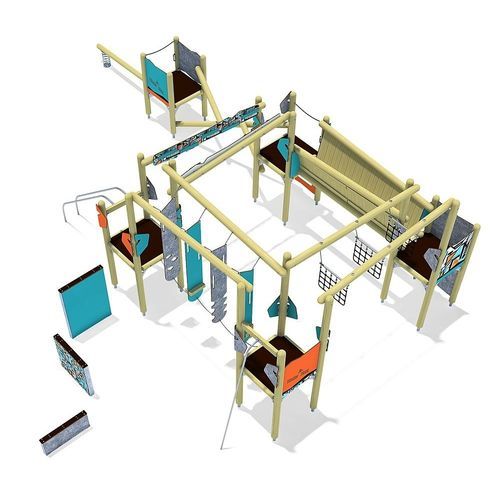 Structure de jeu pour aire de jeux - RUNOUT  - eibe Produktion + Vertrieb GmbH & Co KG - en HPL / modulaire / pour escalade