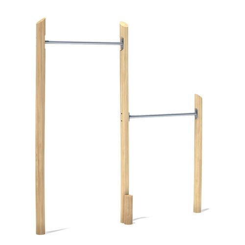 Barre de traction double - 55207506300 - eibe Produktion + Vertrieb GmbH & Co KG - en acier inoxydable / en bois / d'extérieur